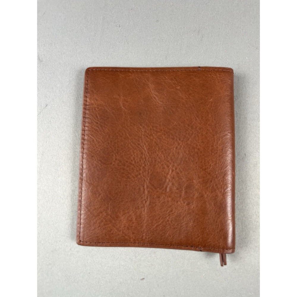 Fossil Men's Genuine Leather Brown Bifold Wallet Card and Passport Holder - Picture 7 of 15